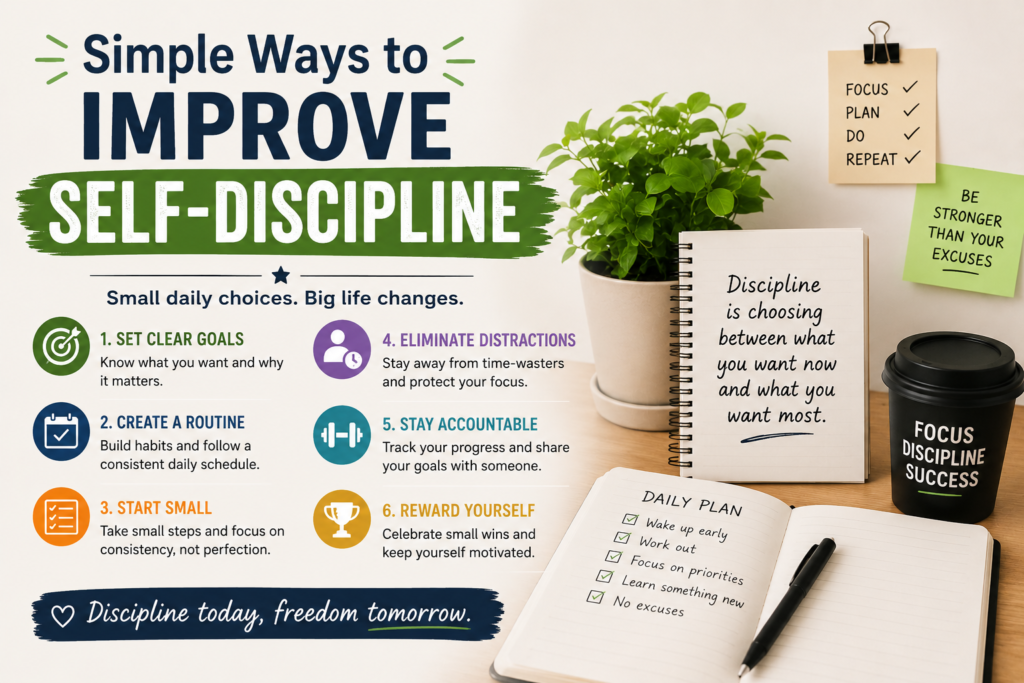 Simple Ways to Improve Self-Discipline