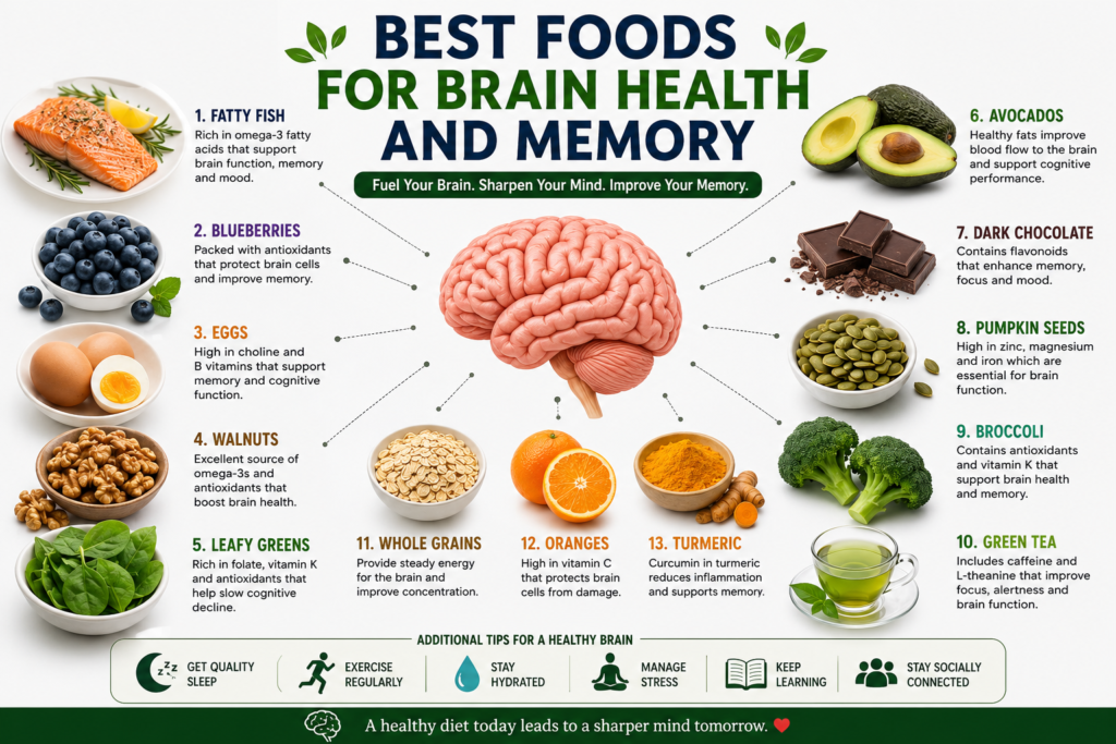 Best Foods for Brain Health and Memory