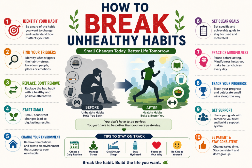 How to Break Unhealthy Habits