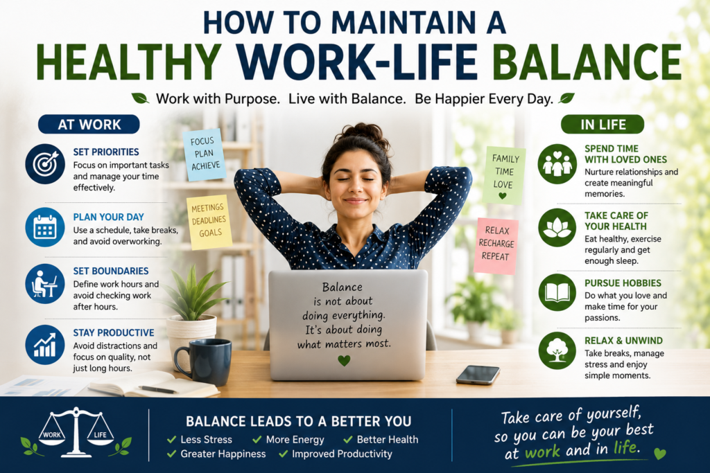 How to Maintain a Healthy Work-Life Balance How to Maintain a Healthy Work-Life Balance