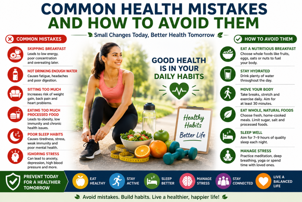 Common Health Mistakes and How to Avoid Them Common Health Mistakes and How to Avoid Them
