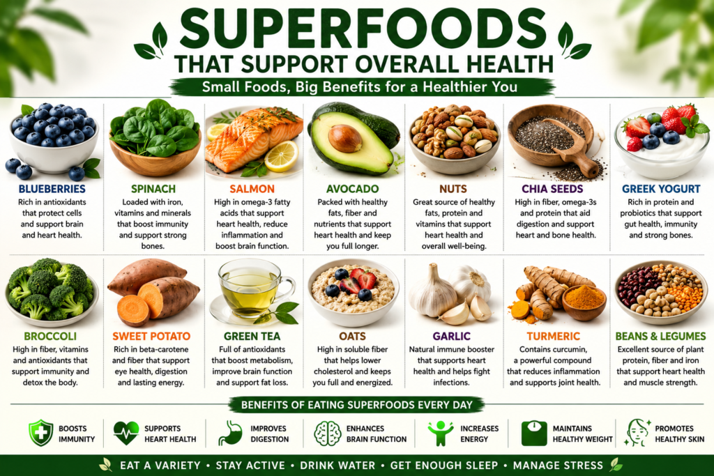 Superfoods That Support Overall Health Superfoods That Support Overall Health