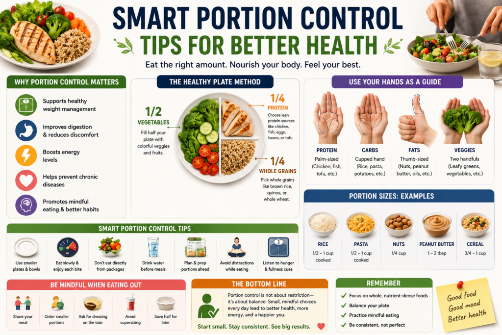 Smart Portion Control Tips for Better Health Smart Portion Control Tips for Better Health