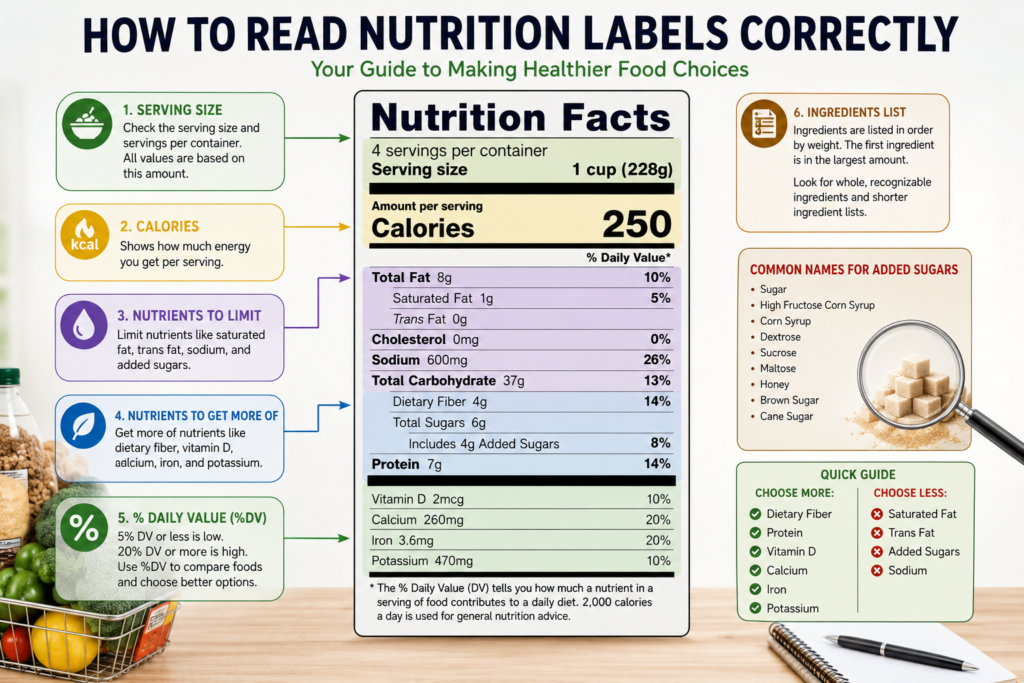 How to Read Nutrition Labels Correctly How to Read Nutrition Labels Correctly